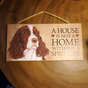 Cute dog home decor sign